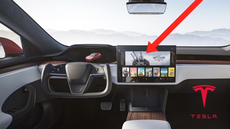 Palubní systém nových elektromobilů Tesla má výkon herní konzole